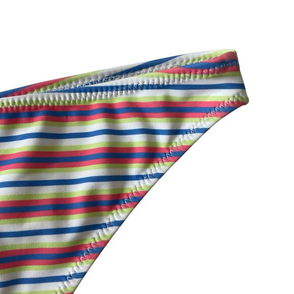 Forever 21 Womens Swim Bikini Bottoms Size XL Striped Beach Tanning Pool Swim - Picture 4 of 11